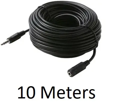 AUX EXTENSION CABLE 10M GREY