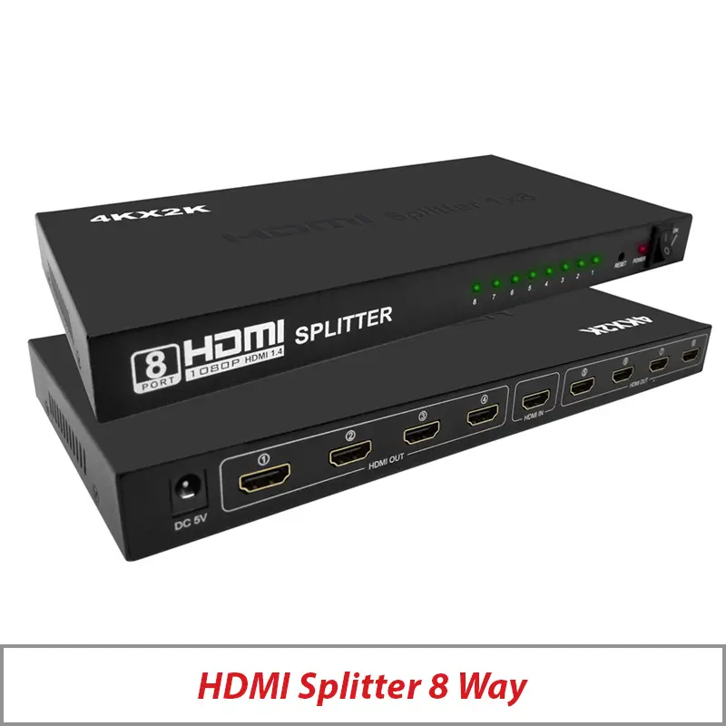 HDMI SPLITER 1*8 |  BLACK original big size