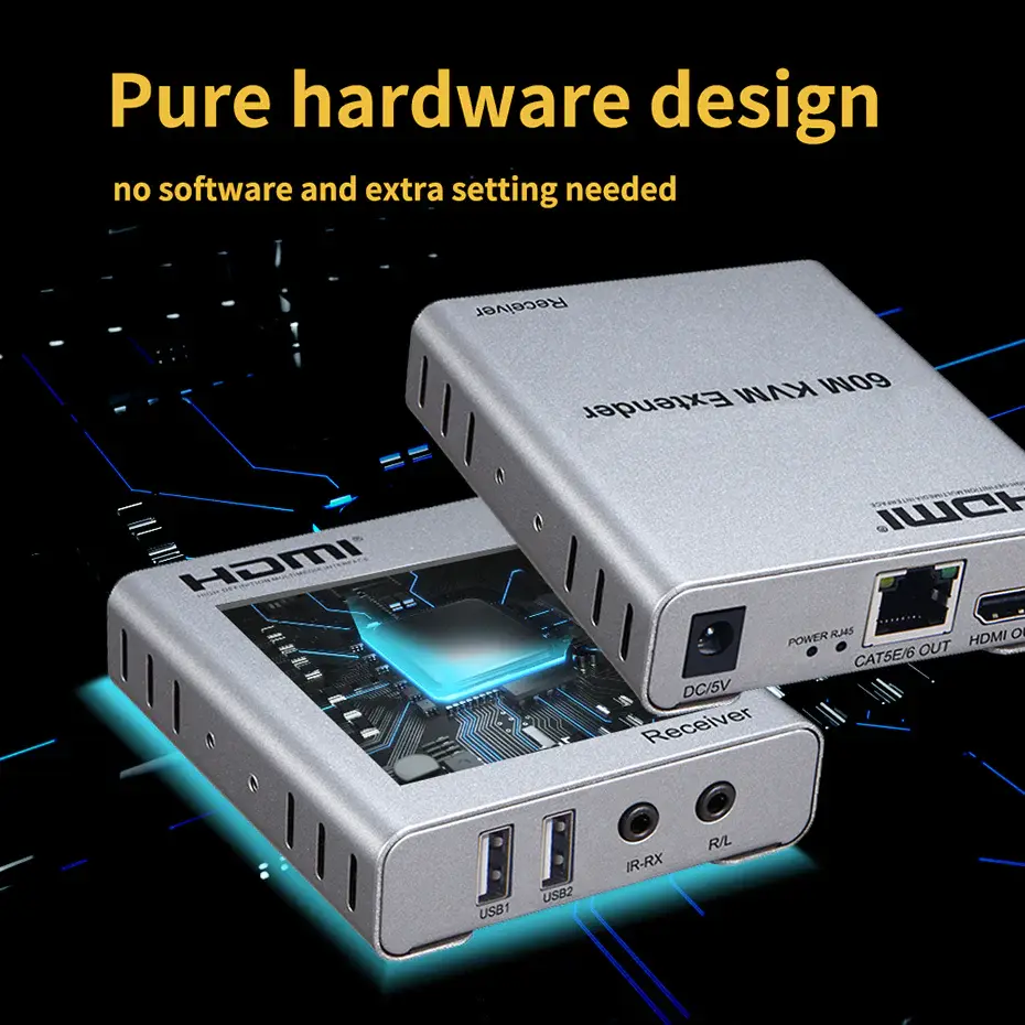 HDMI EXTENDER WITH USB POWER SUPPLY