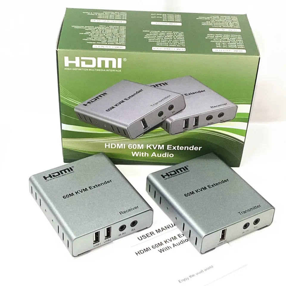KVM 60M HDMI EXTENDER WITH AUDIO