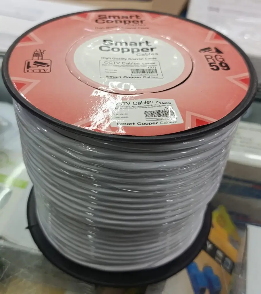 RG59+220 SMART COPPER fiber | 80YD CABLE 