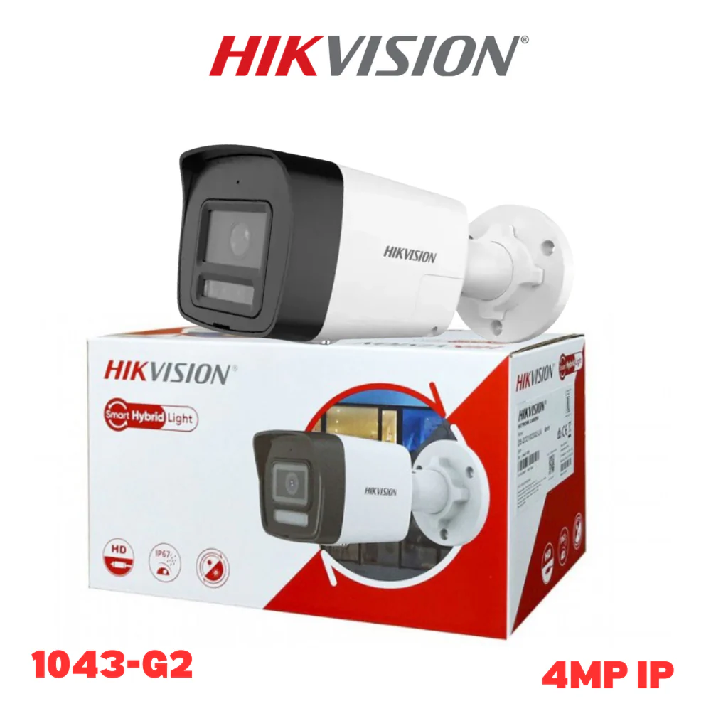 HIKVISION 1043G2-LIU | 4MP SMART HYBRID LIGHT BULLET IP CAMERA