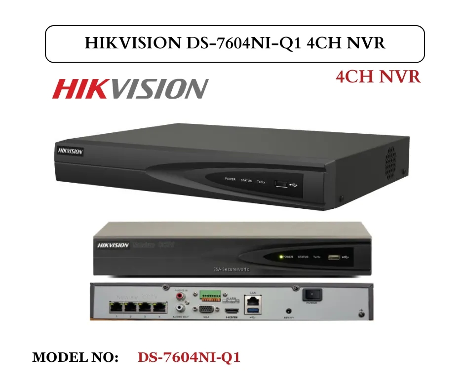 HIKVISION 7604NI-Q1 | 4CH 4K NVR