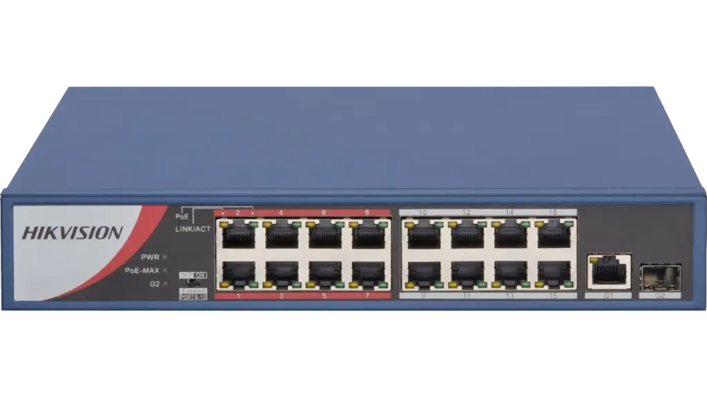 HIKVISION 0318P-E/M | 16+2 PORTS POE SWITCH
