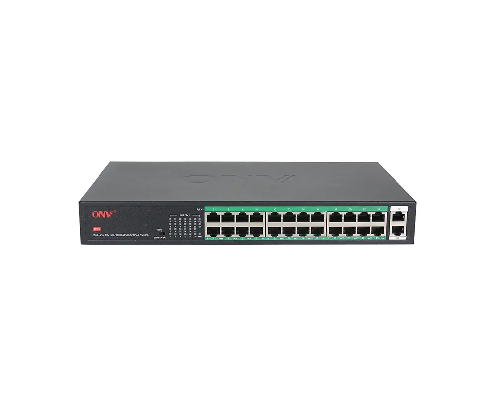 ONV H1024PLS | 24PORTS+UPLINKS GIGA POE SWITCH