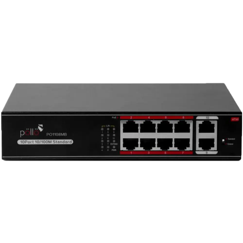 POLLO 1108MB | 8+2PORTS POE SWITCH