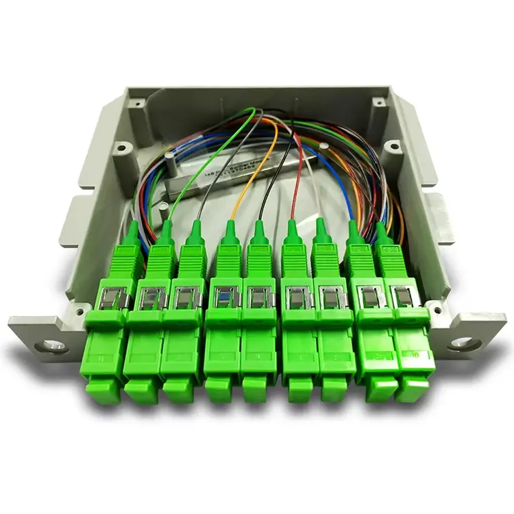 [FIBER] APC SPLITER 1X8  CASETTE BOX GREEN