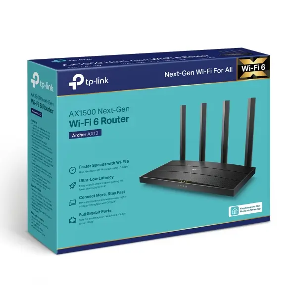 TP-LINK ARCHER AX12 | AX1500 WIFI 6 ROUTER