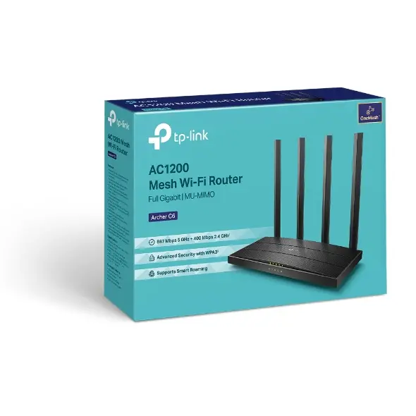 TP-LINK ARCHER C6 | AC1200 WIRELESS MU-MIMO GIGABIT ROUTER
