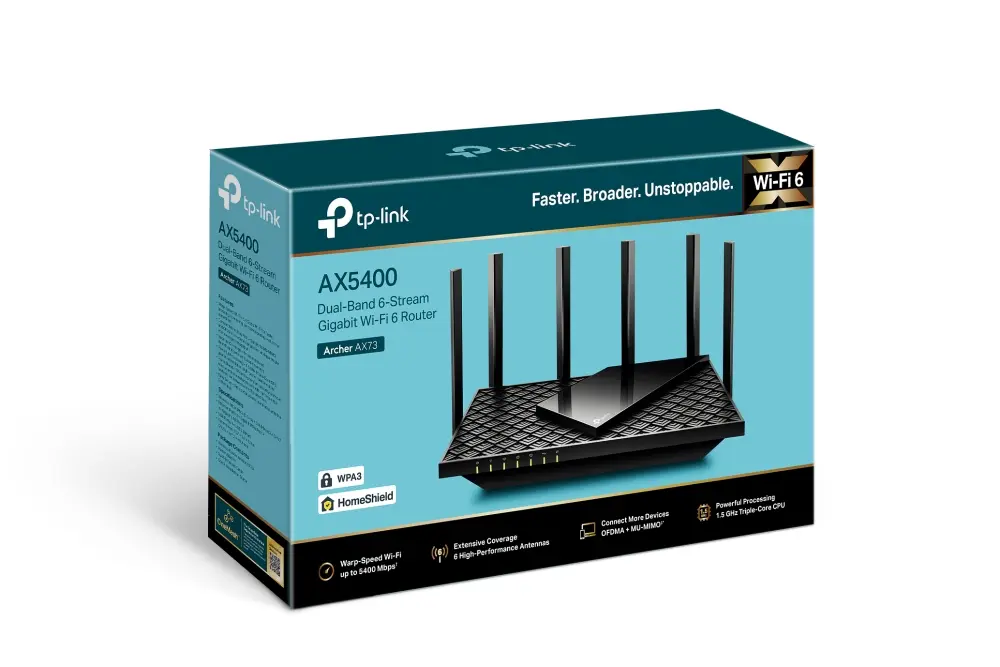 TP-LINK ARCHER AX73 | AX5400 DUAL-BAND GIGABIT WIFI 6 ROUTER