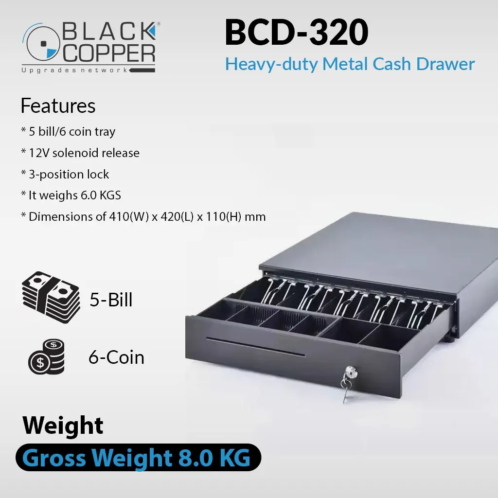CASH DRAWER BCD-320 | BLACKCOPPER