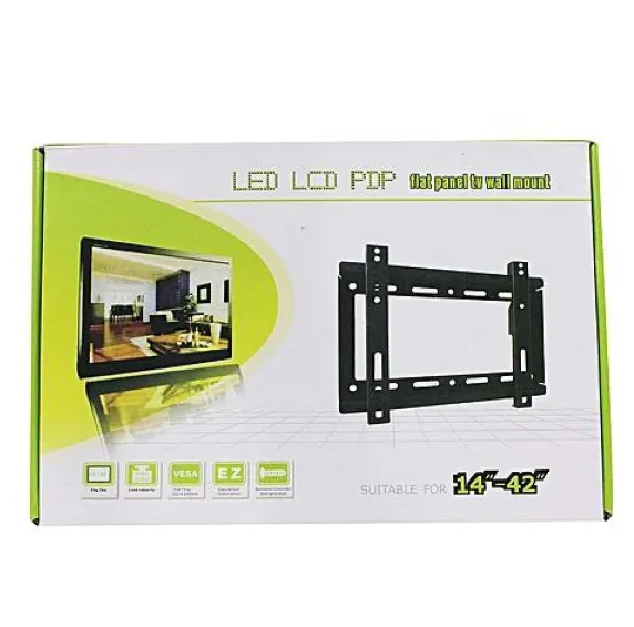 FLAT PANEL TV WALL MOUNT 14-42 STAND GREEN BOX