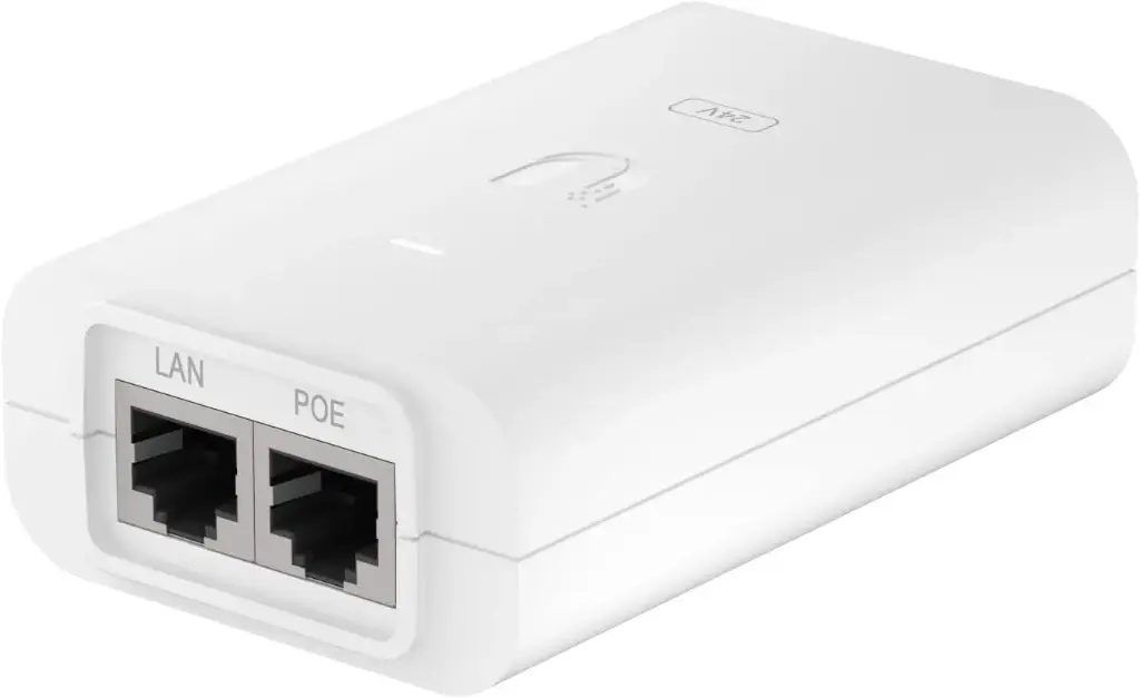  Ubiquiti POE-24-12W-G-WH PoE Injector, White, Injector 