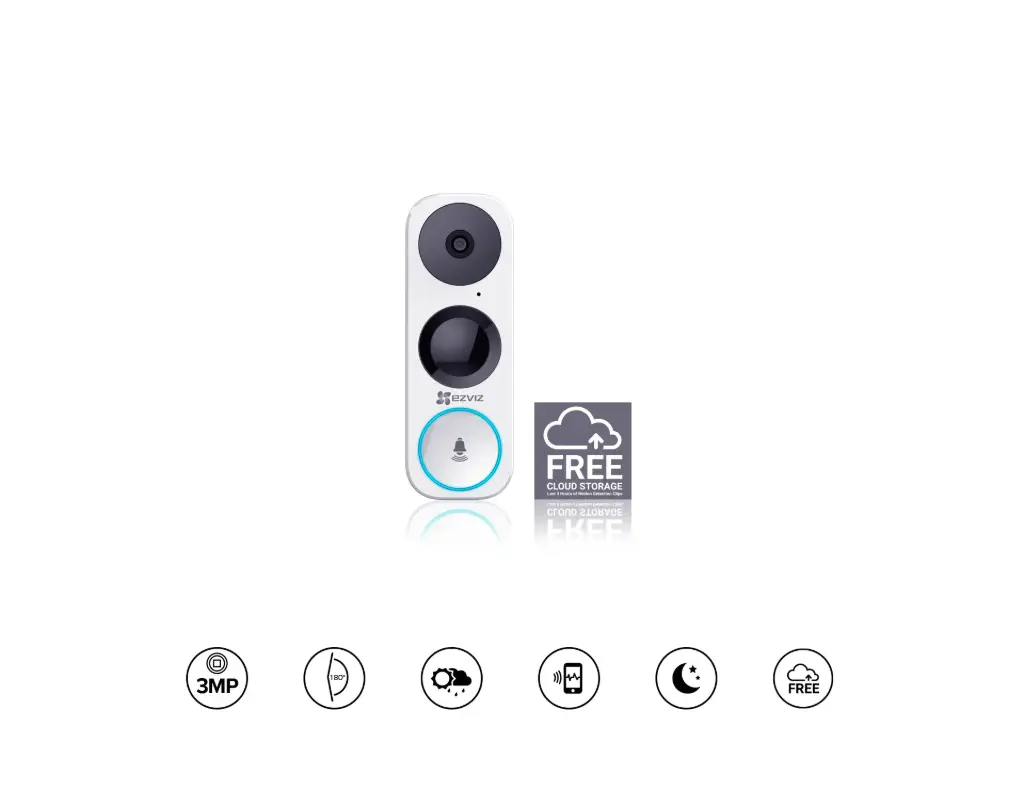 EZVIZ DB1 3MP Wi-Fi Smart Doorbell Camera