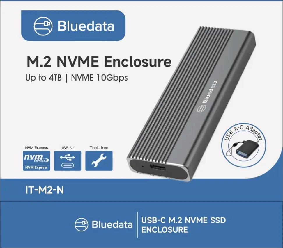 BLUEDATA IT-M2-N | M2 NVME ENCLOSURE