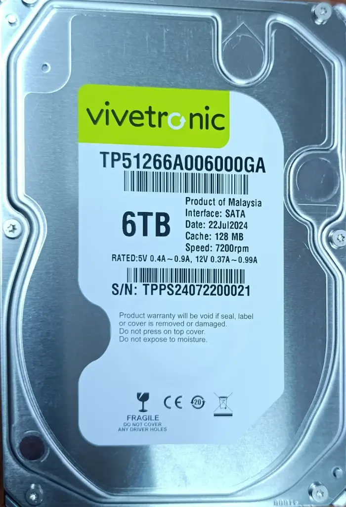 HDD 6TB | VIVETRONIC