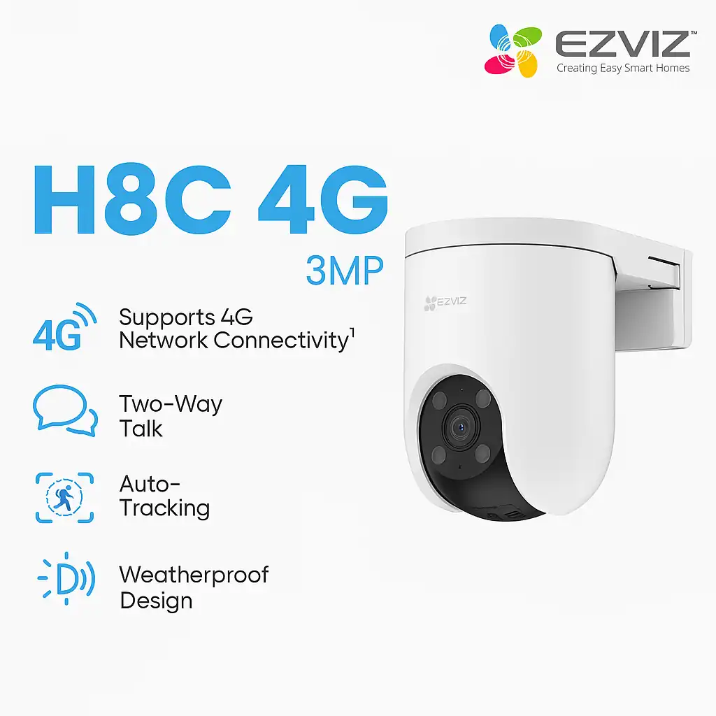 EZVIZ H8C 4G | 3MP(2K) WIFI CAMERA