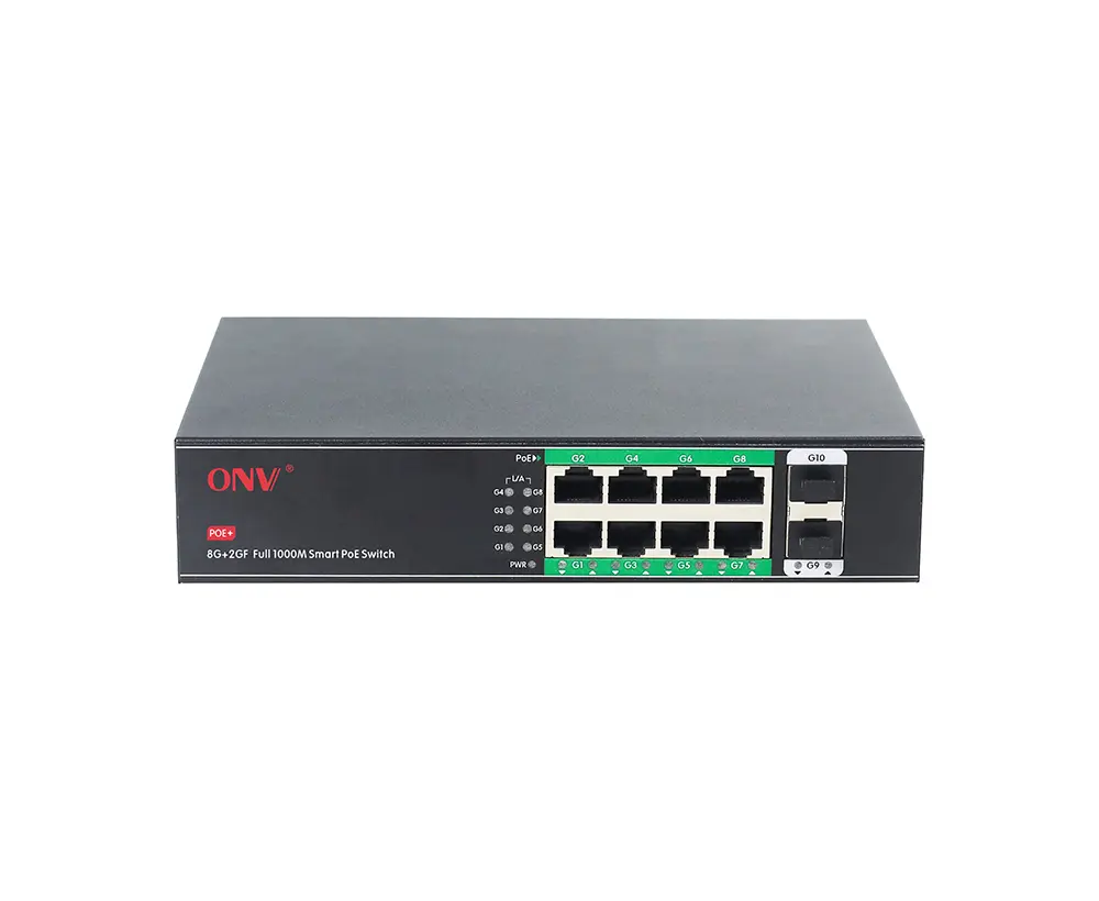 ONV H3108PF | 8PORTS GIGA+2SFP POE SWITCH