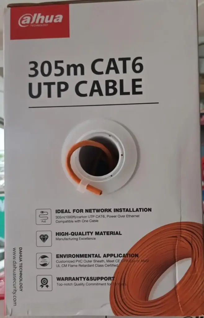 DAHUA PFM922I-6UN-C | CAT6 ORANGE CABLE (968)