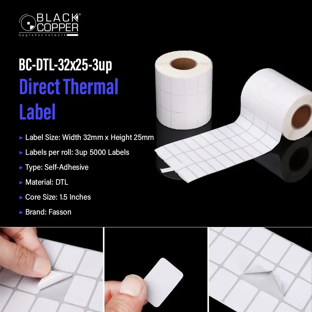 DTL3225 | 3UP(3000) LABEL ROLL 