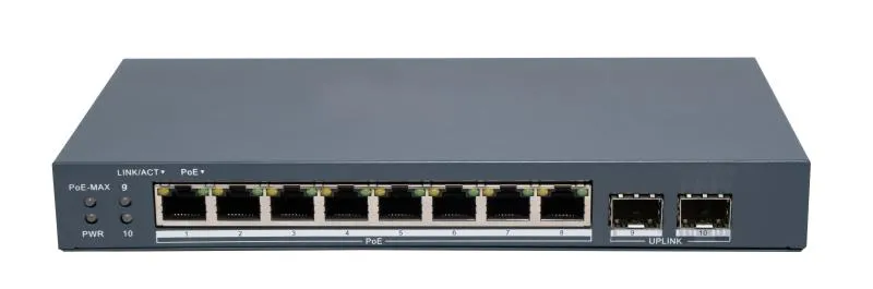 HIKVISION 1510P-EI/M-8P2F | 8+2 GIGABIT SFP POE SWITCH