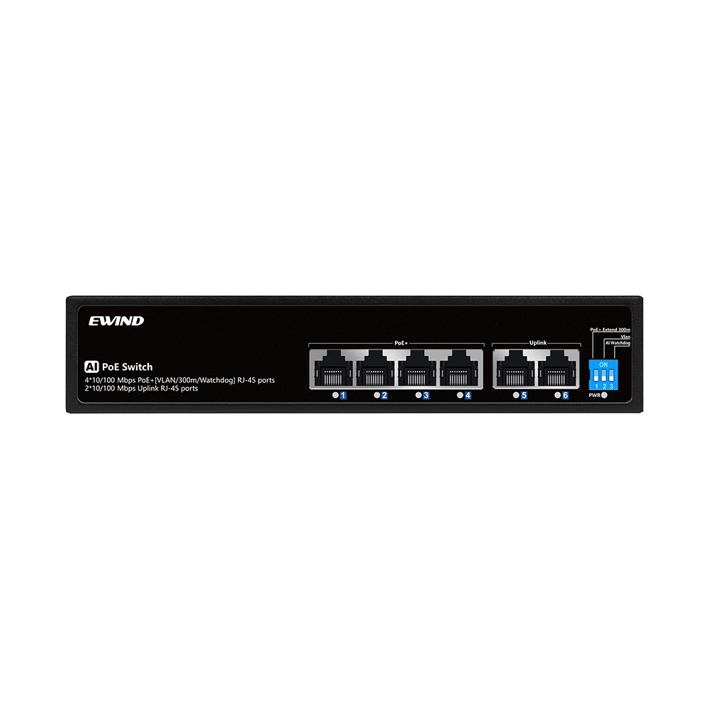 EWIND EW-S1706CFU-AP | 4+2PORTS POE SWITCH
