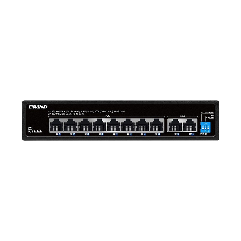 EWIND EW-S1710CG-AP | 8+2PORTS GIGA POE SWITCH