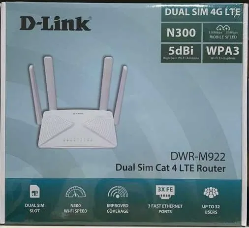 D-LINK DWR-M922 | DUAL SIM 4G LTE ROUTER