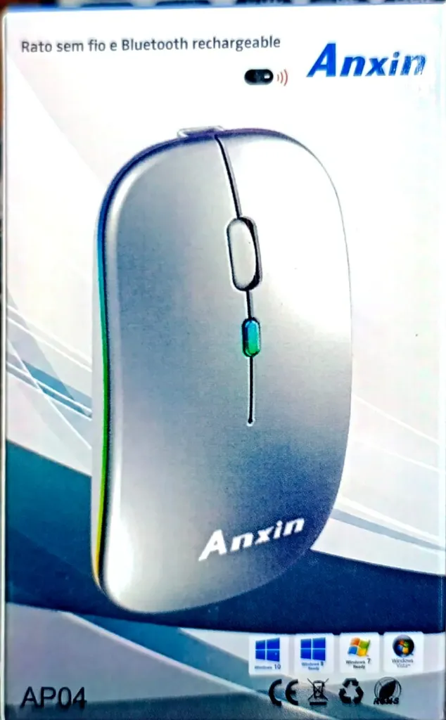 ANXIN AP04 | RECHARGABLE 2.4GHz & BT WIRELESS MOUSE