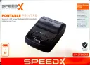 SPEED-X SX-BT500M | PORTABLE 58MM THERMAL RECEIPT PRINTER