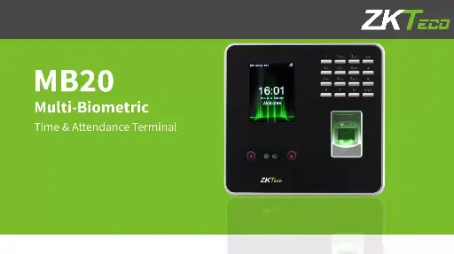 [ZKTECO] ZKTECO MB20-VL BIOMATRIC