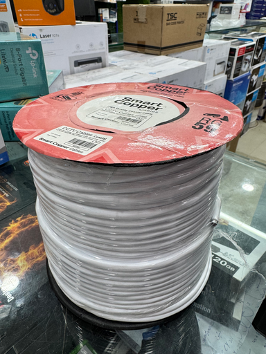 [RG59] RG59 SMART COPPER FIBER PVC | 32 JAL COPPER 80YD ROLL