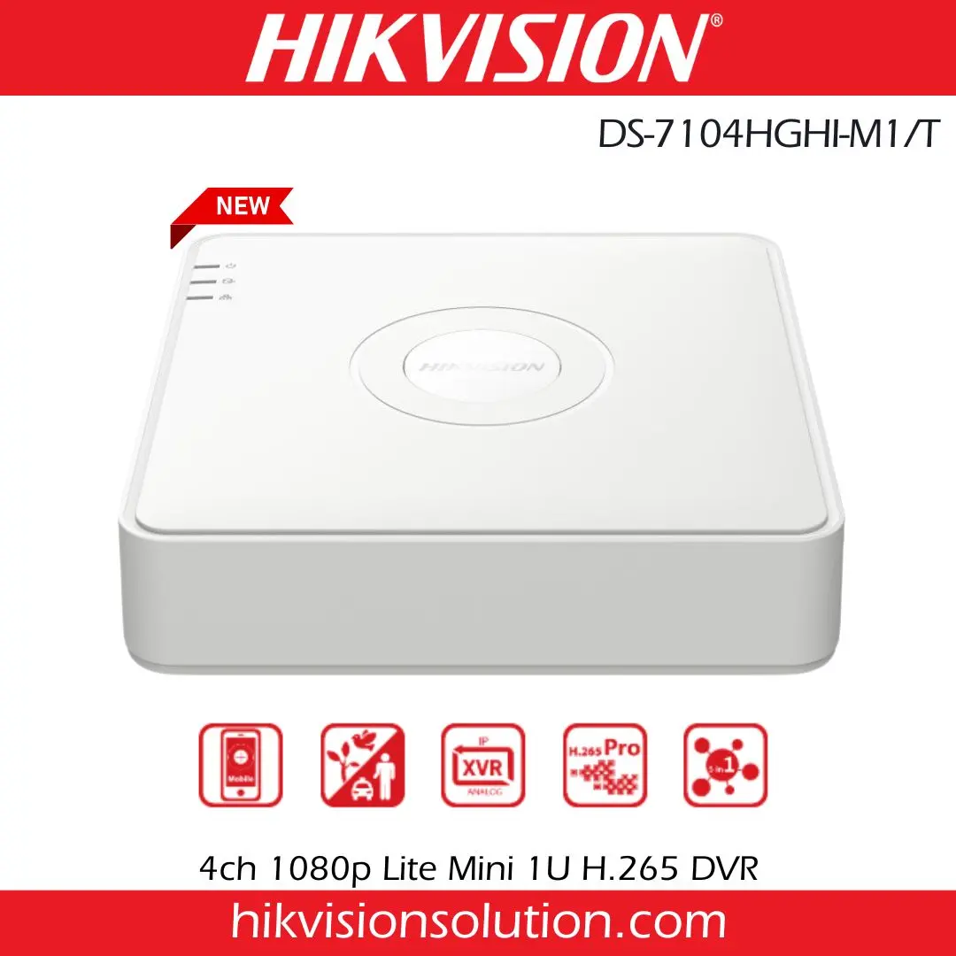 HIKVISION 7104HGHI-M1/T | 4CH DVR 2MP TWO WAY TALK