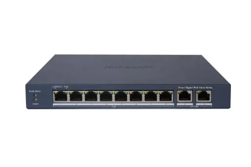 HIKVISION 1510P-EI/M | 8+2 GIGBIT SMART POE SWITCH