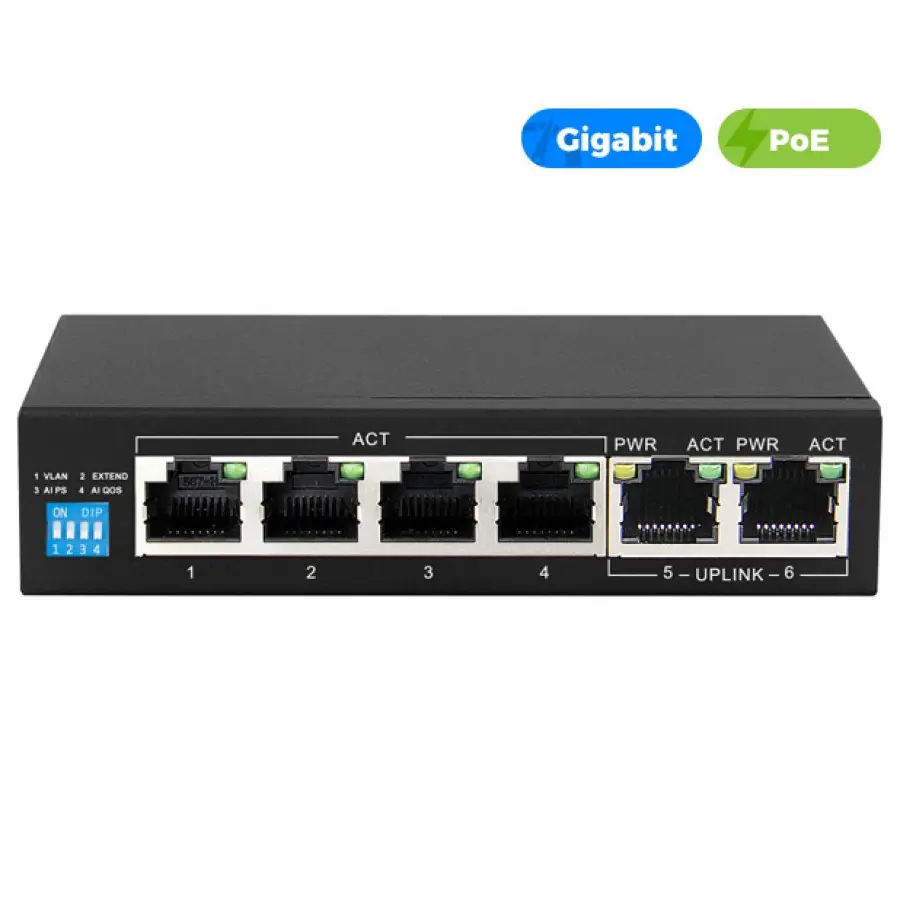 D-LINK B125X | 4+2GE 4PORT GIGA SFP POE SWITCH