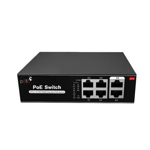 POLLO 1104GB | 4+2PORTS GIGA POE SWITCH