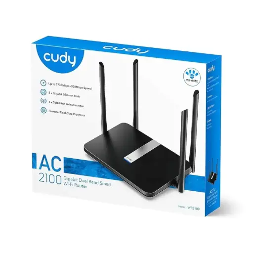 [IP-COM] CUDY WR2100 WIFI ROUTER GIGABIT DUAL SMART BAND