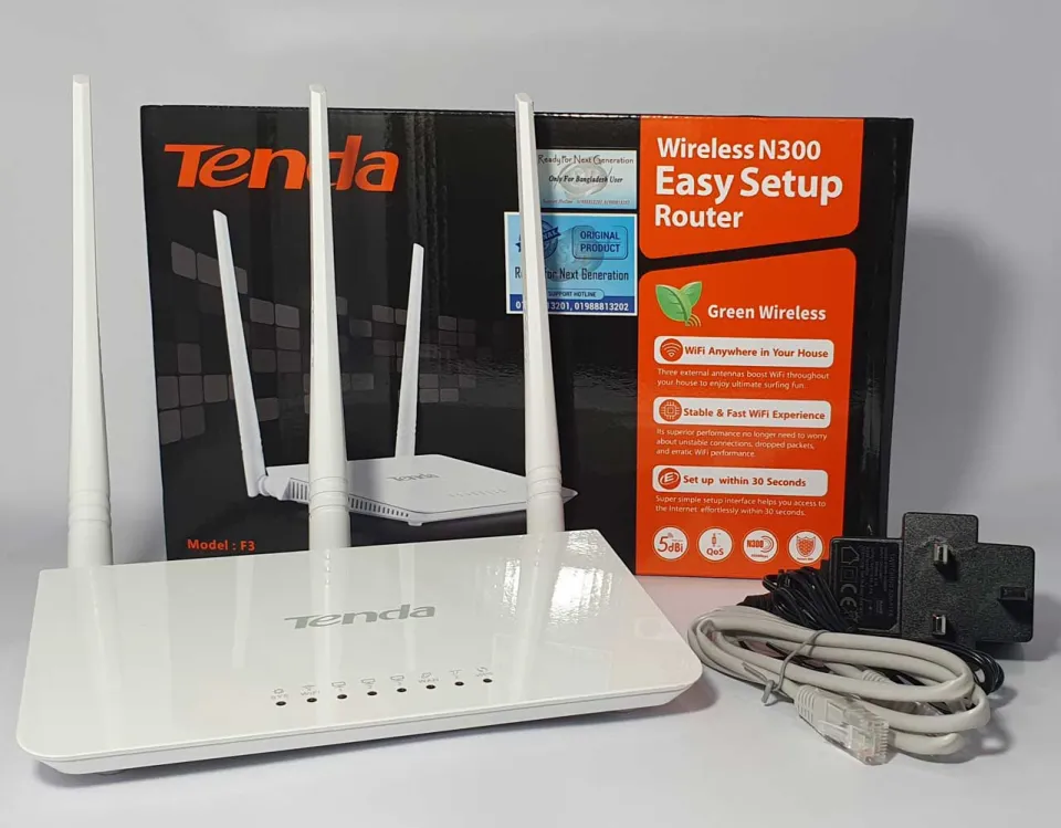 TENDA F3 | TRIPLE ANTENNA ROUTER