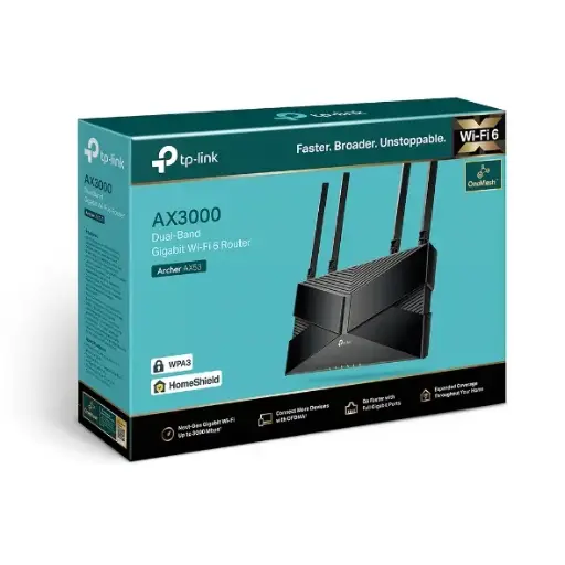 TP-LINK ARCHER AX53 | AX3000 DUAL BAND GIGABIT WIFI 6 ROUTER