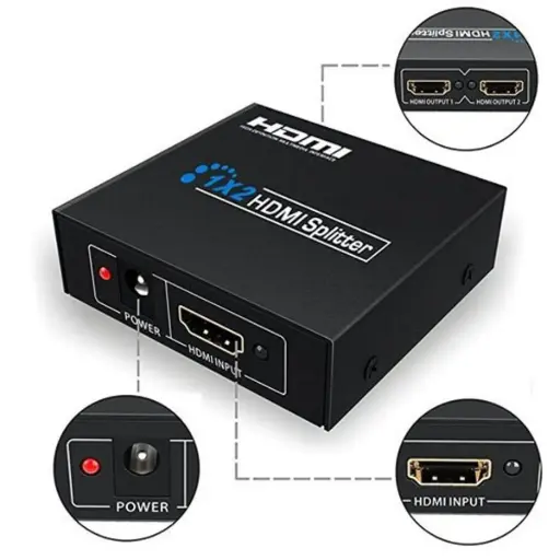 [KVM] HDMI SPLITTER 2 PORT MINI PLASTIC : 4859