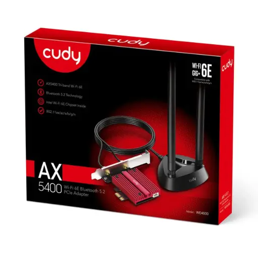[CUDY] CUDY WE3000 | AX5400 WIFI GIGA 6E 