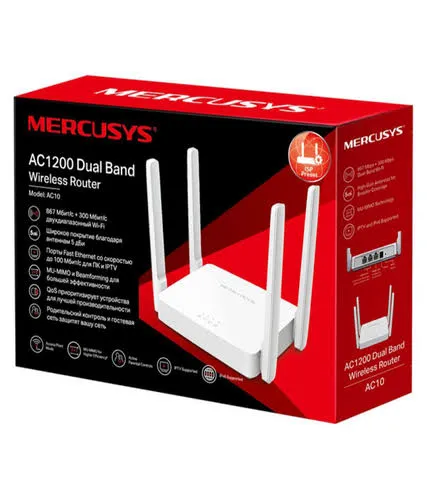 MERCUSYS AC10 | AC1200 DUAL-BAND WIFI ROUTER