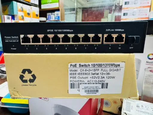 SMART CX-8+2+1SFP | 8PORTS GIGA POE SWITCH
