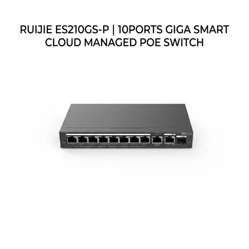 RUIJIE ES210GS-P | 10PORTS GIGA SMART CLOUD MANAGED POE SWITCH